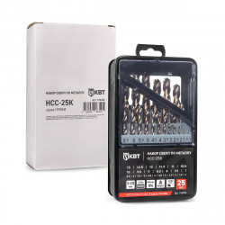 106206 Набор сверл по металлу НСС-25К серия ПРОФИ (КВТ)