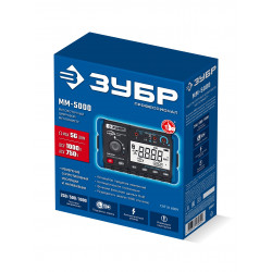 59847 ЗУБР ММ-5000 цифровой мегаомметр, Профессионал