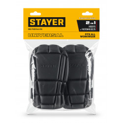 11197 Вставка-наколенники защитные STAYER UNIVERSAL 2 в 1 из ЭВА, 2 крепежных ремня