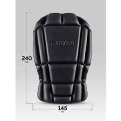 11197 Вставка-наколенники защитные STAYER UNIVERSAL 2 в 1 из ЭВА, 2 крепежных ремня