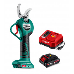 СКБ-2030-21 Секатор аккумуляторный ЗУБР 20 В, 30 мм макс. рез, 1 АКБ LMS (2 Ач)