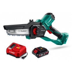 ПЦБ-2015-21 Мини-пила цепная аккумуляторная ЗУБР 20 В, 150 мм шина, 1 АКБ LMS (2 Ач)