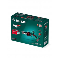 ПЦБ-2015-21 Мини-пила цепная аккумуляторная ЗУБР 20 В, 150 мм шина, 1 АКБ LMS (2 Ач)