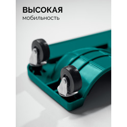 11513 Строительные наколенники на колёсах KRAFTOOL KRAFT BOARD на единой, базе, 5 колёс, лоток для инструментов, нагрузка до 110кг