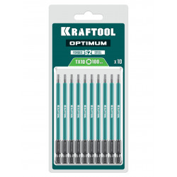 26126-10-100-S10 Биты KRAFTOOL OPTIMUM TX 10, 100 мм, 10 шт