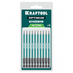 26126-8-100-S10 Биты KRAFTOOL OPTIMUM TX 8, 100 мм, 10 шт