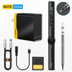 Электропаяльник FNIRSI HS01 с GaN-зарядкой