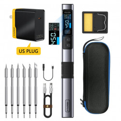 Электрический паяльник FNIRSI HS-02А F с набором жал