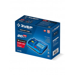 Тестер для LMS АКБ 20В TD-20 ЗУБР ПРОФЕССИОНАЛ