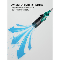 Воздуходувка аккумуляторная ВА-1400 ЗУБР 40 В (2x20В), 1400 м3/ч, без АКБ (LMS)