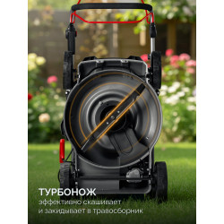 Самоходная газонокосилка аккумуляторная ГКЛ-4050-42 бесщеточная ЗУБР 40 В (2x20В), 500 мм, 2 АКБ LMS (4 Ач)