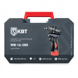 106050 Гайковерт аккумуляторный 280 Нм WB-16-280 серия ПРОФИ КВТ