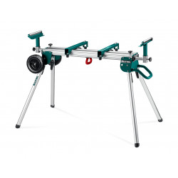 38782-2 Алюминиевый мобильный стол KRAFTOOL MSA-1200 U, (1120-2650)х765х970 мм, для торцовочных пил с ручкой и колесами