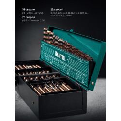 29656-H118 KRAFTOOL Cobalt, 118 шт, (1-13 мм), сталь М42, HSS-Co(8%), набор сверл по металлу