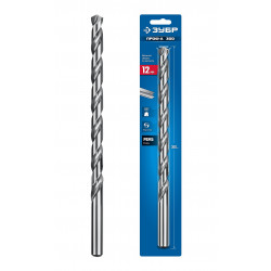 29624-12-300 ЗУБР ПРОФ-А 300 (12х300 мм, Р6М5) длинное сверло по металлу, класс А (29624-12-300)