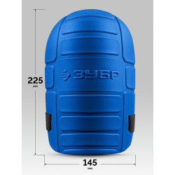 11529 ЗУБР ПРОТЕКТОР МАКС 225 мм, 15 мм толщина, защитные наколенники из ЭВА с крепежным ремнём, Профессионал