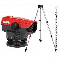 825515 Комплект оптический нивелир AMO 32C + штатив RGK S2-N + рейка AMO S56