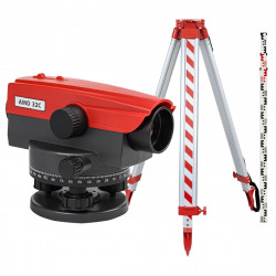 825461 Комплект оптический нивелир AMO 32C + штатив AMO A45 + рейка AMO S3