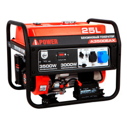 Бензиновый генератор A-iPower A3500EAX + блок автозапуска A-iPower 230В/400В 100А 8 ПИН + транспорти