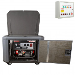 Бензиновый генератор A-iPower A7500TEA в тихом зимнем кожухе 1200 RAL 7024 + блок автозапуска A-iPow