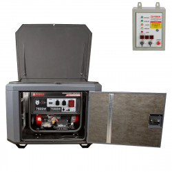 Бензиновый генератор A-iPower A7500TEA в тихом зимнем кожухе 1200 RAL 7024 + блок автозапуска A-iPow