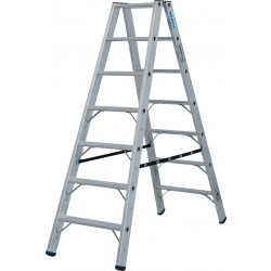 135148 Двухсторонняя стремянка STABILO 2x7 ступ., 225 кг KRAUSE