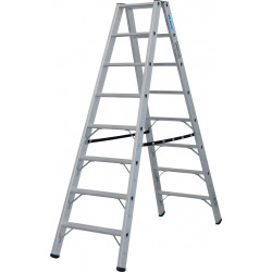 135155 Двухсторонняя стремянка STABILO 2x8 ступ., 225 кг KRAUSE