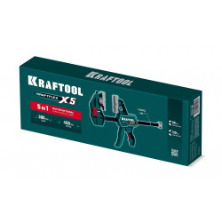 32555-300 Многофункциональная струбцина для направляющих шин KRAFTOOL KRAFTFLEX X5 300, 300 х 66 мм
