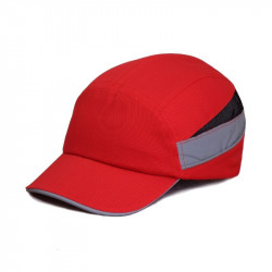 92216 Каскетка защитная RZ BIOT CAP красная (козырек 70 мм)