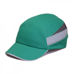 92219 Каскетка защитная RZ BIOT CAP зеленая (козырек 70 мм)