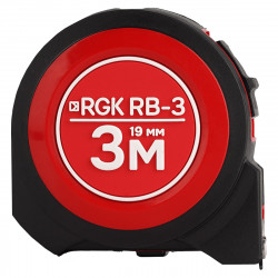 723528 Рулетка RGK RB-3 с широкой лентой