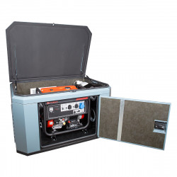Генератор A-iPower A9000EAX в супер тихом зимнем кожухе 1400SS RAL 7031