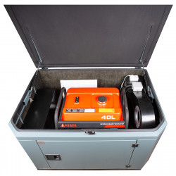 Генератор A-iPower A9000EAX в супер тихом зимнем кожухе 1400SS RAL 7031