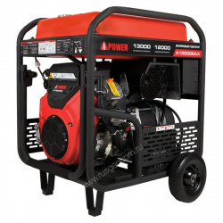Бензиновый генератор A-iPower A13000EAX в тихом зимнем кожухе 1600 RAL 8019