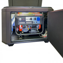 Генератор A-iPower A7000EAX в тихом зимнем кожухе 1200 RAL 8019
