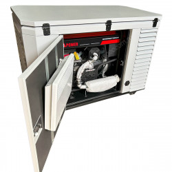 Бензиновый генератор A-iPower A13000EAX в супертихом зимнем кожухе 1700SS RAL 7035