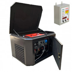 Генератор A-iPower A9000EAX в супертихом зимнем кожухе 1400SS RAL 8019 + блок автозапуска A-iPower 4