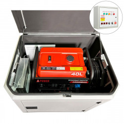 Генератор A-iPower A9000EAX в тихом зимнем кожухе 1200 RAL 7035 + блок автозапуска A-iPower 230В/400