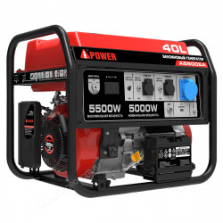 Бензиновый генератор A-iPower A5500EA в тихом зимнем кожухе 1200 RAL 8019
