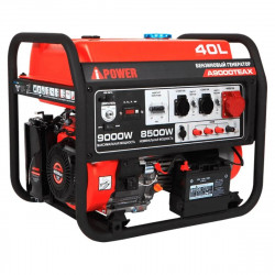 Бензиновый генератор A-iPower A9000TEAX в тихом зимнем кожухе 1200 RAL 7035