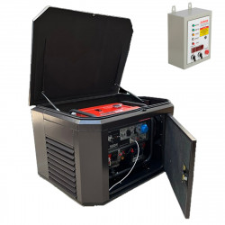 Генератор A-iPower A6000EAX в супертихом зимнем кожухе 1400SS RAL 8019 + блок автозапуска A-iPower 4