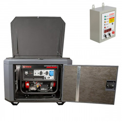 Генератор A-iPower A7000EAX в тихом зимнем кожухе 1200 RAL 7024 + блок автозапуска A-iPower 400 В 25