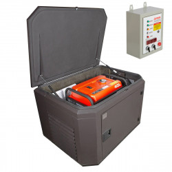 Генератор A-iPower A7000EAX в тихом зимнем кожухе 1200 RAL 8019 + блок автозапуска A-iPower 400 В 25