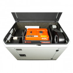 Генератор A-iPower A7000EAX в супертихом зимнем кожухе 1400SS RAL 7035