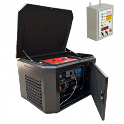 Генератор A-iPower A7000EAX в супертихом зимнем кожухе 1400SS RAL 8019 + блок автозапуска A-iPower 4