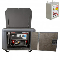 Генератор A-iPower A8000EAX в тихом зимнем кожухе 1200 RAL 7024 + блок автозапуска A-iPower 400 В 25