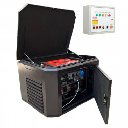 Генератор A-iPower A8000EAX в супертихом зимнем кожухе 1400SS RAL 8019 + блок автозапуска A-iPower 2