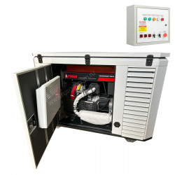 Генератор A-iPower A11000EAX в супертихом зимнем кожухе 1700SS RAL 7035 + блок автозапуска A-iPower