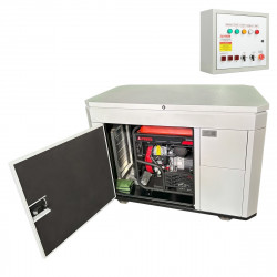 Бензиновый генератор A-iPower A17000EAX в тихом зимнем кожухе 1600 RAL 7035 + блок автозапуска A-iPo