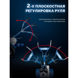 МБ5-570 Мотоблок бензиновый ЗУБР АР-5 редуктор, 6 скоростей, усиленный, увеличенные колеса, Профессионал